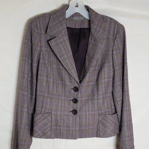 Kate Hill Brown Cream Blazer